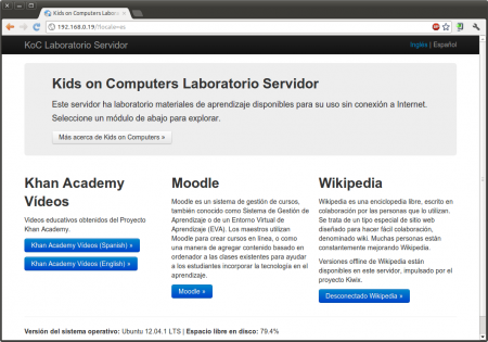 Koc Lab Server Index - Spanish